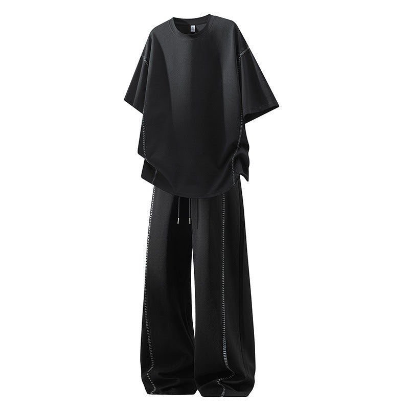 KZZ Men's Casual Two-Piece Set