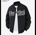 KZZ Letter Print Sports Jacket
