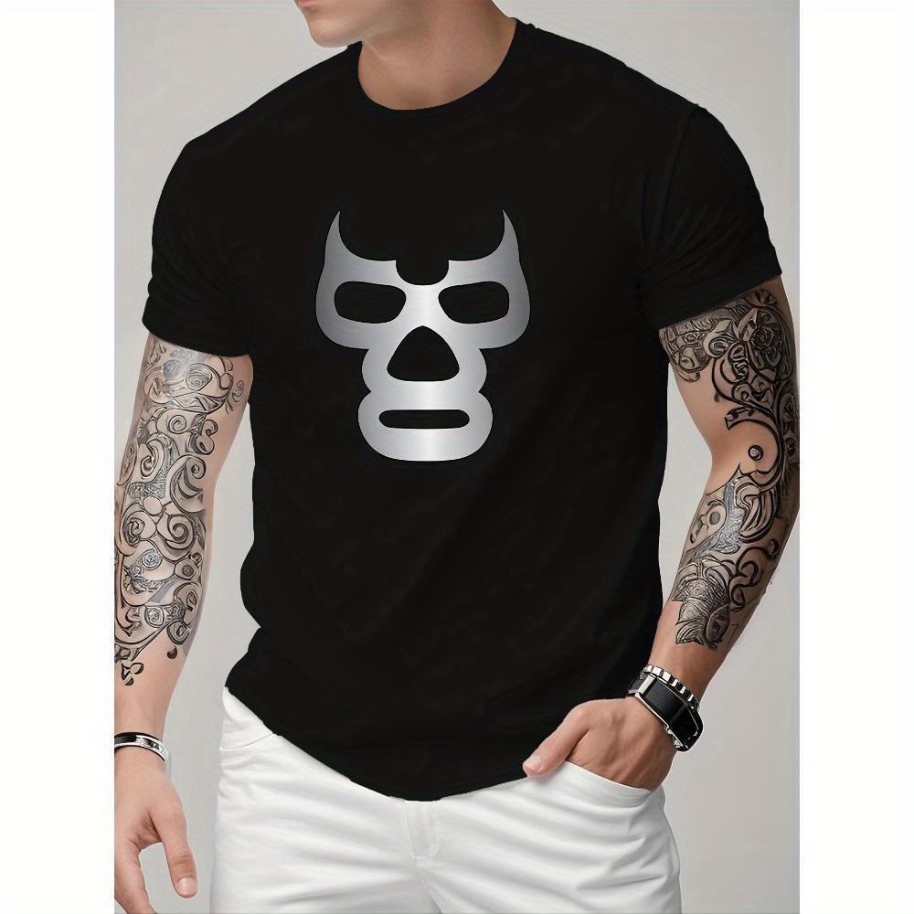 KZZ Men's fully printed short-sleeved T-shirt