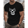 KZZ Men's fully printed short-sleeved T-shirt