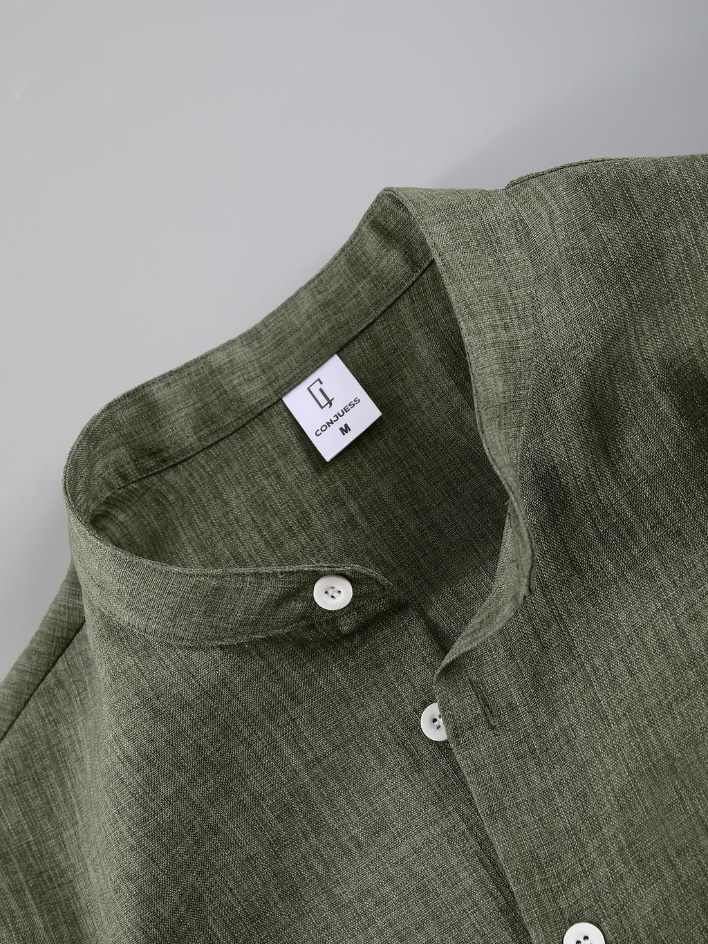 KZZ Men's Linen-Blend Two-Piece Loungewear Set