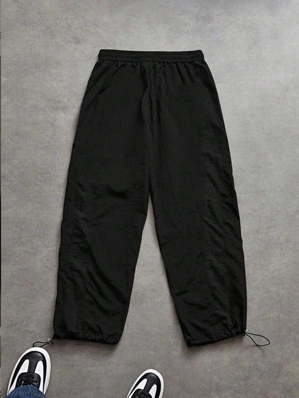 KZZ Men's Casual Striped Print Comfortable Straight-Leg Sweatpants