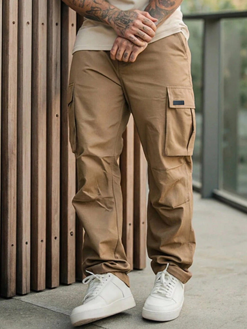 KZZ Men's casual cargo pants