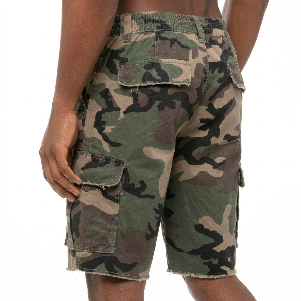 KZZ Men's Camouflage Cargo Shorts