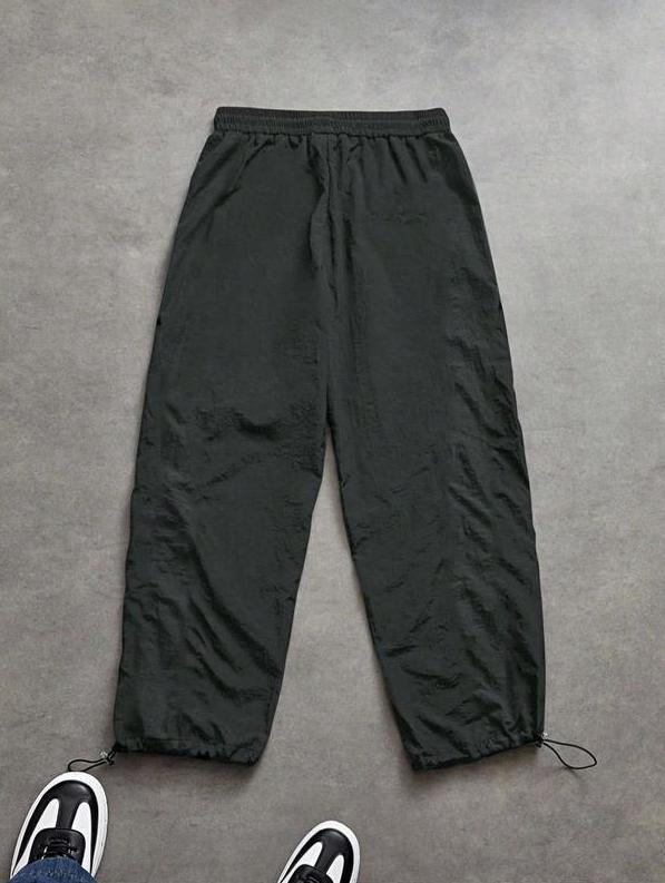 KZZ Men's Casual Striped Print Comfortable Straight-Leg Sweatpants