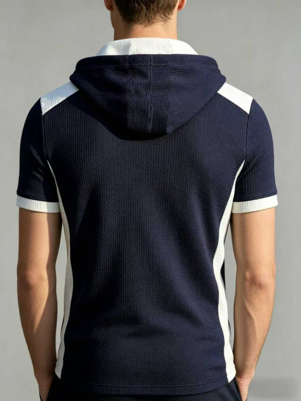 KZZ Waffle-Knit Short-Sleeve Top