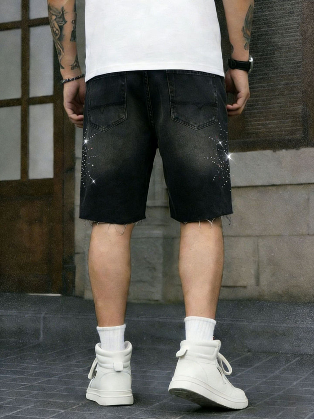 KZZ Loose-fit Denim Shorts