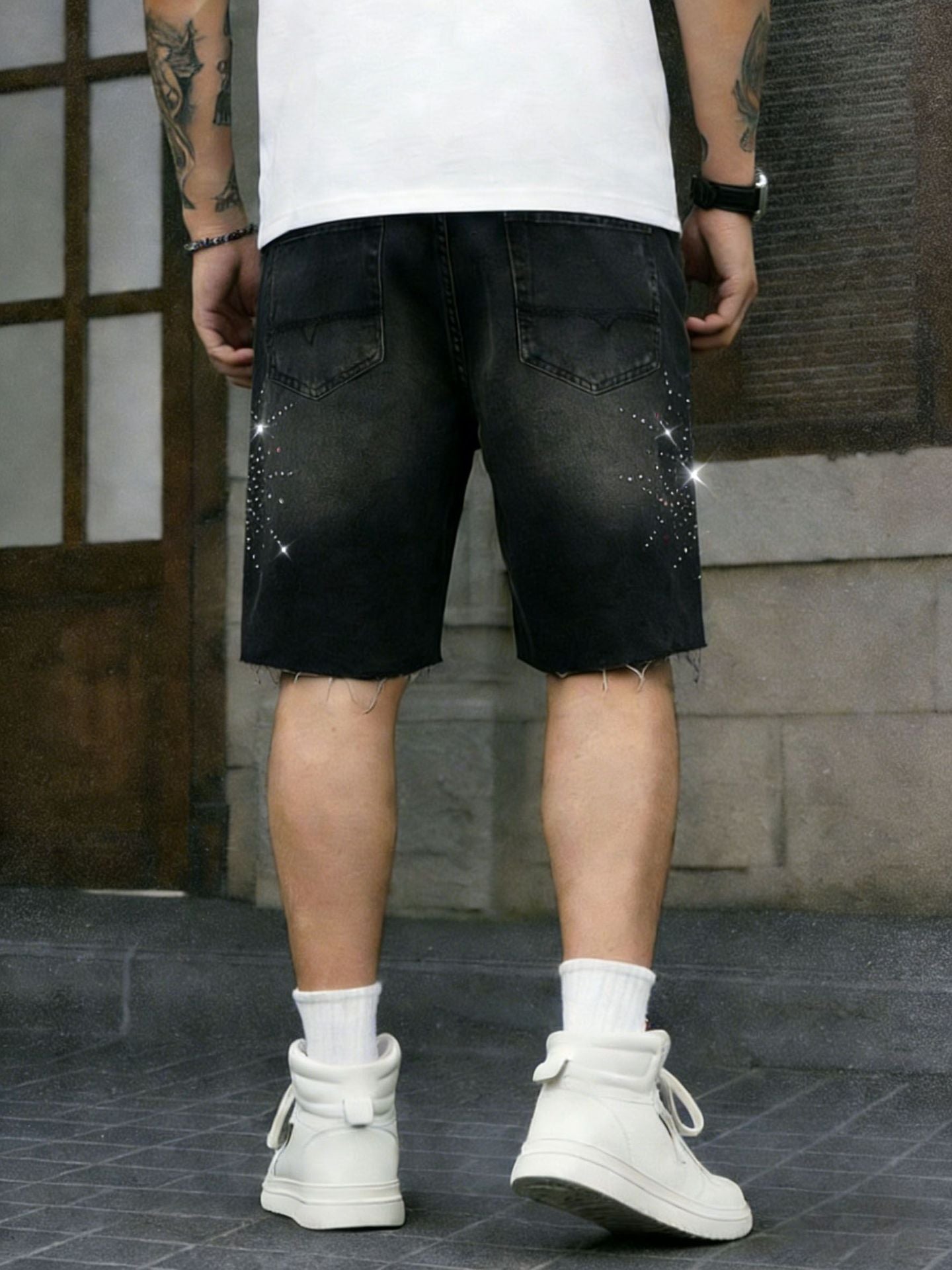 KZZ Loose-fit Denim Shorts