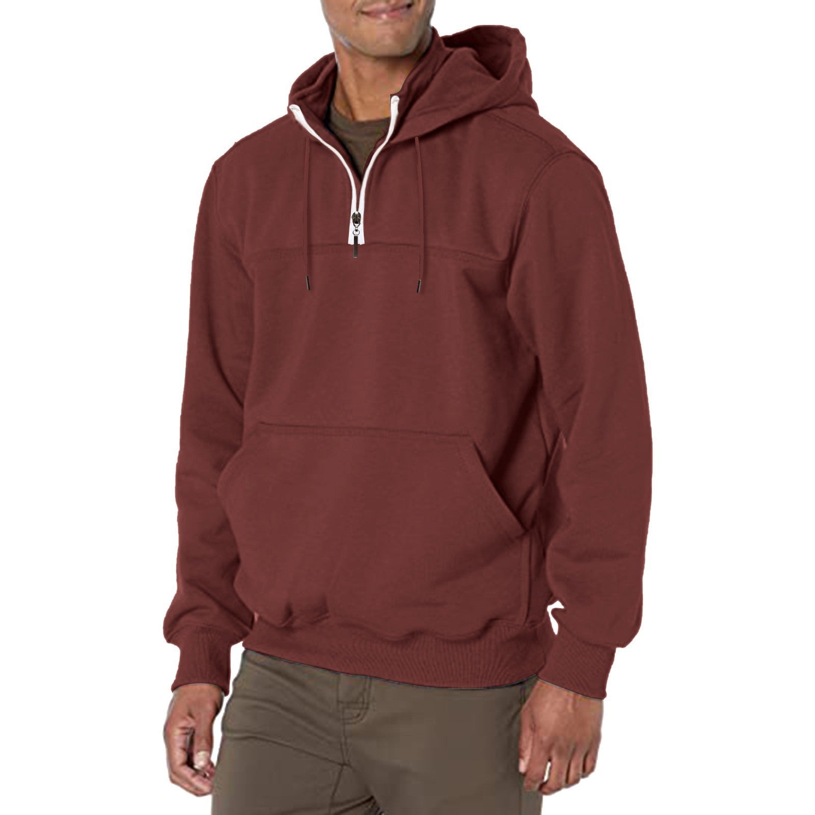 KZZ Men's Heavyweight Hooded Sweatshirt - Winter Warm Pullover Hoodie