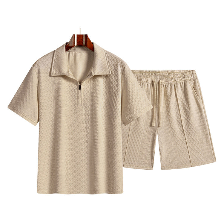 KZZ  Men's 3D Polo Shirt Set