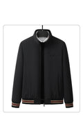 KZZ Men's Autumn Winter New Casual Trendy Stand Collar Jacket