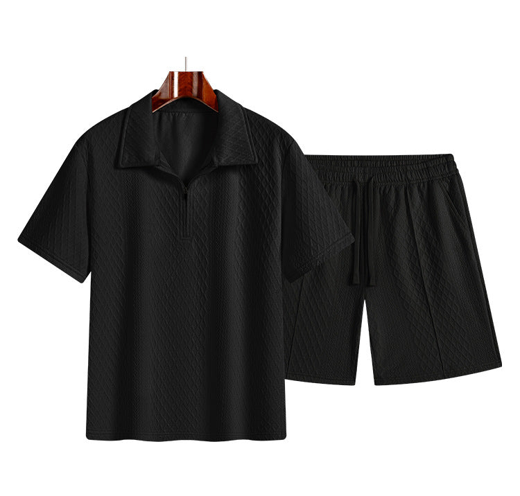 KZZ  Men's 3D Polo Shirt Set