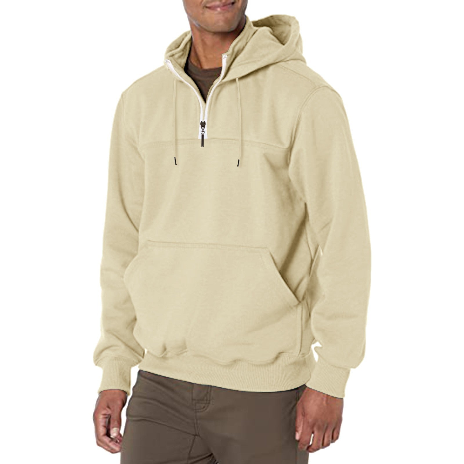 KZZ Men's Heavyweight Hooded Sweatshirt - Winter Warm Pullover Hoodie