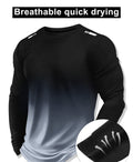 KZZ Men's Casual Athletic Fashion Activewear Long Sleeve T-Shirt