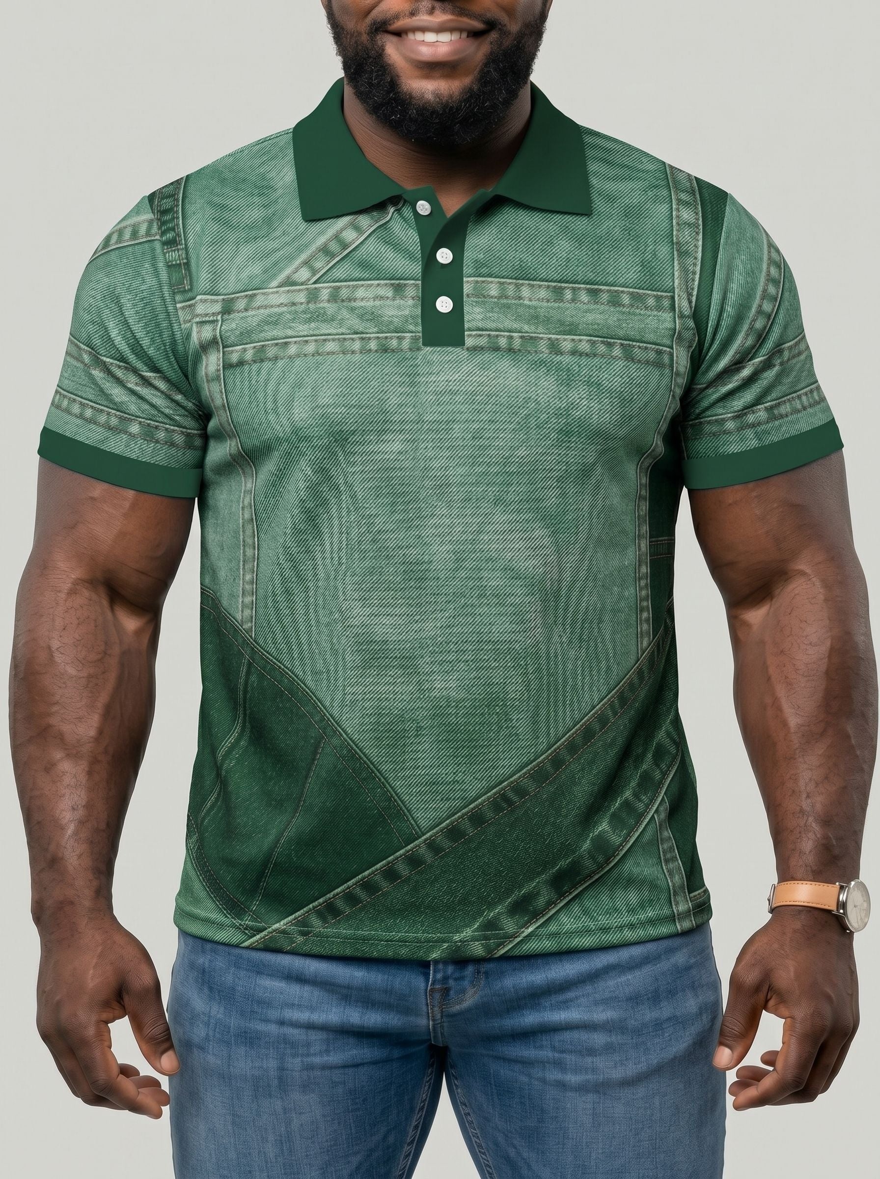 KZZ Men's Short-Sleeve Shirt