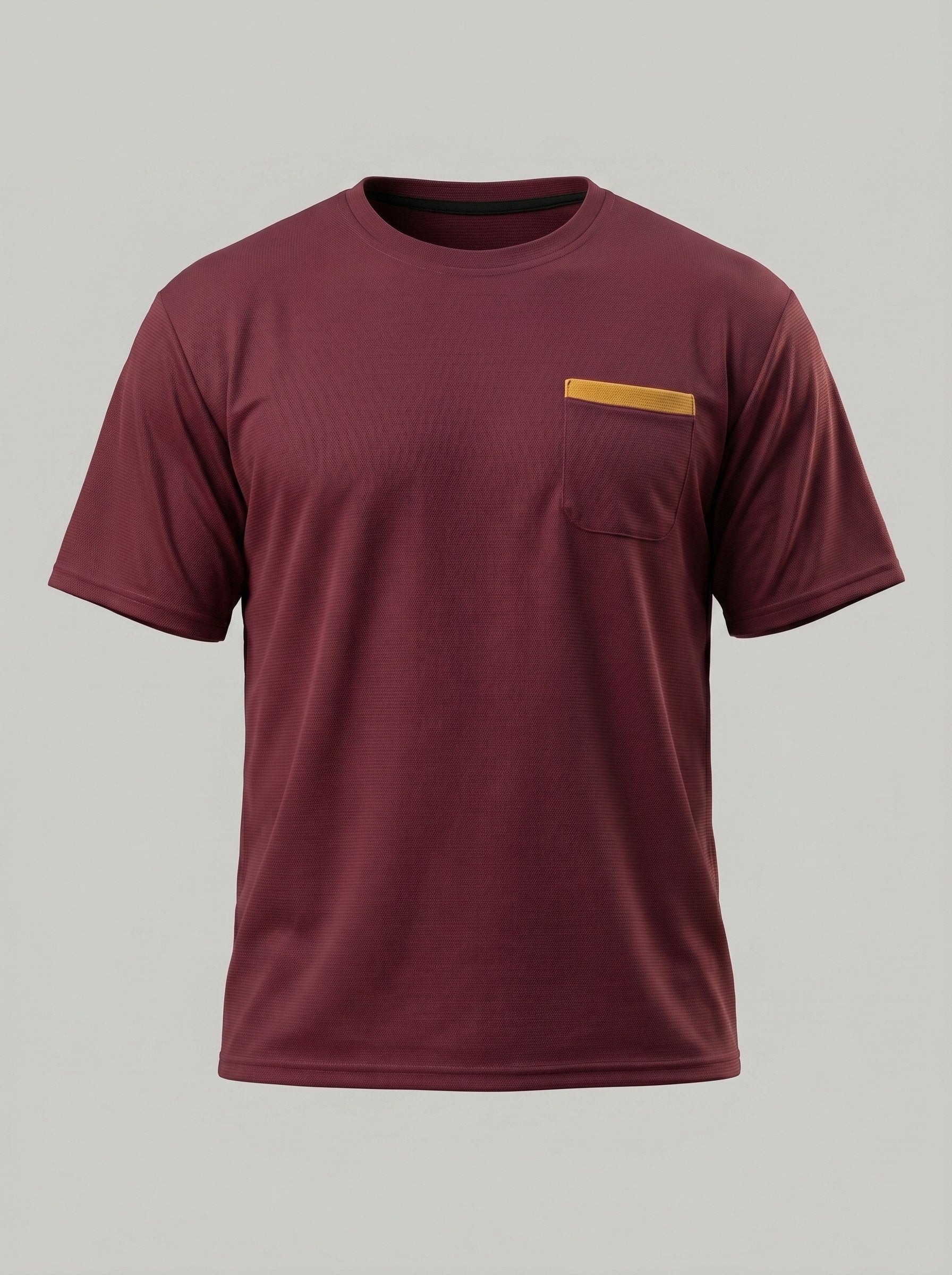 KZZ Men's Classic Waffle-Knit T-Shirt