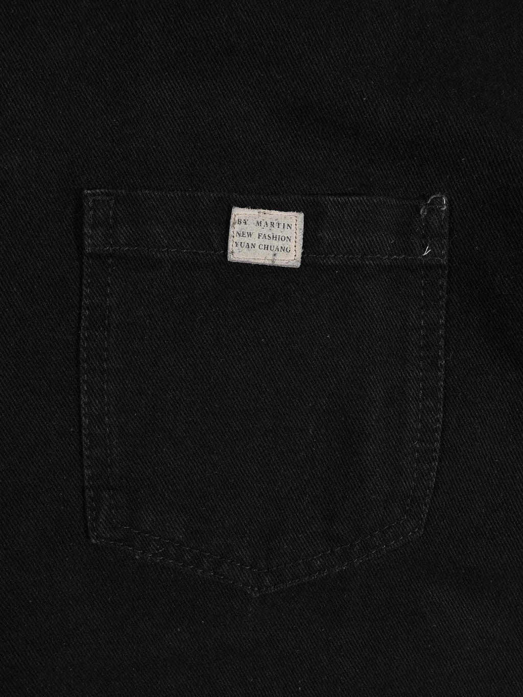 KZZ Men's Vintage Denim Shirt Jacket