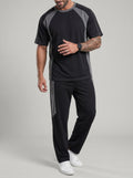 KZZ Men's Lightweight Summer Two-Piece Athletic Set