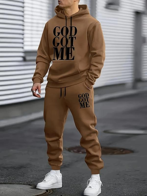 KZZ Casual hoodie and sweatpants set - fleece lining