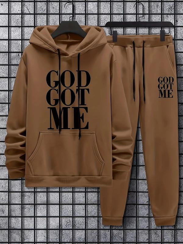 KZZ Casual hoodie and sweatpants set - fleece lining