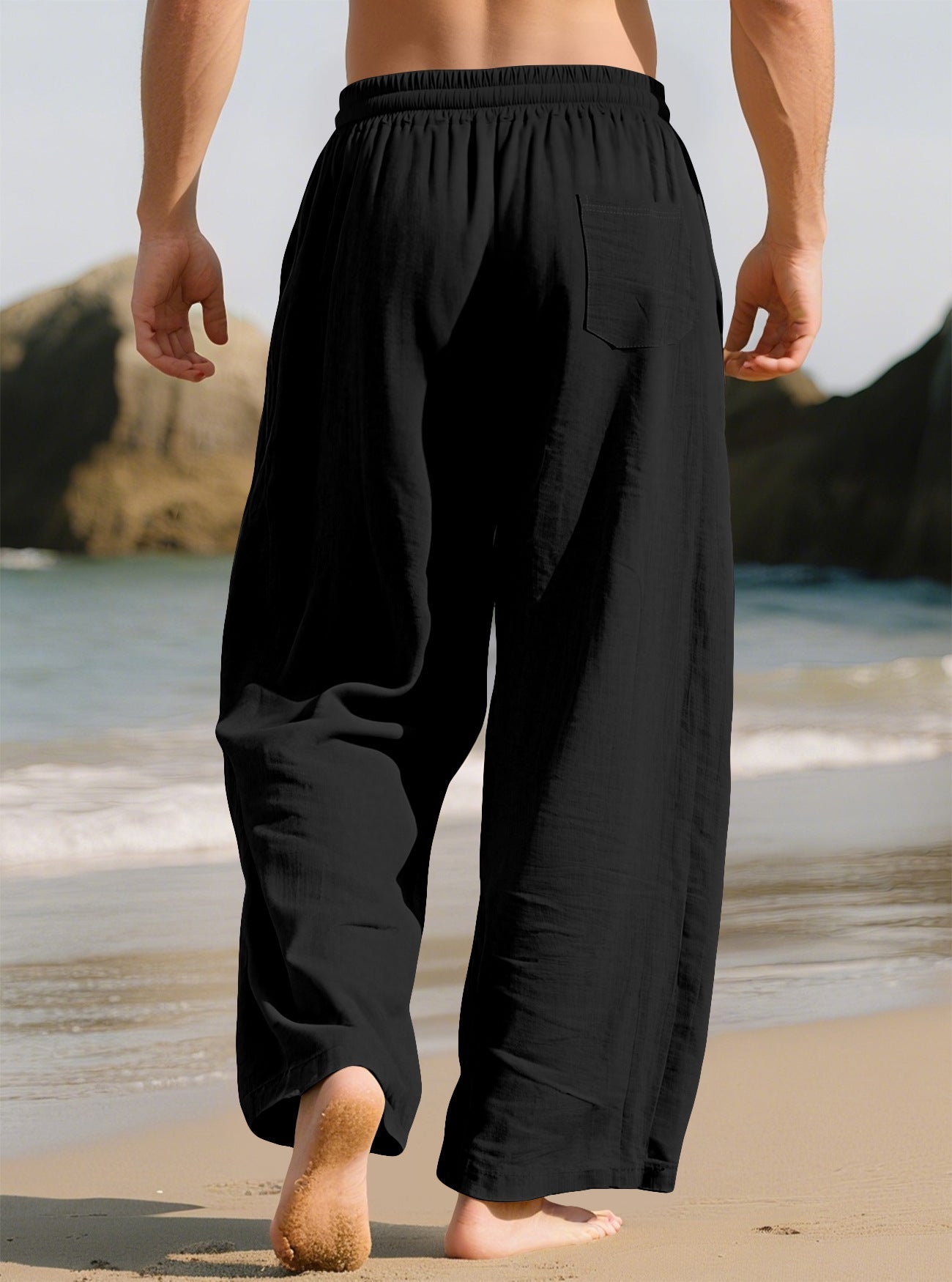 KZZ Men's Retro Summer Casual Trousers