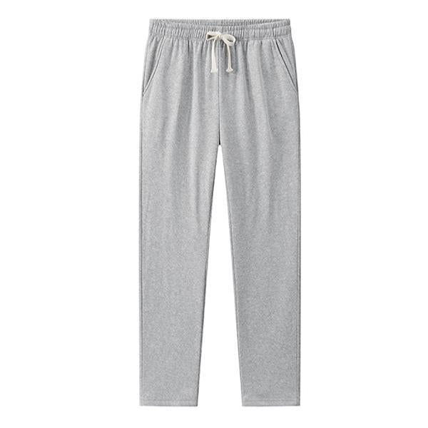 KZZ Autumn & Winter Lazy Set Fleece Hoodie + Straight-Leg Sweatpants