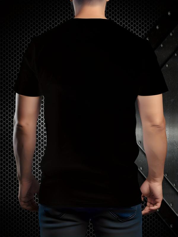 KZZ Men's Short-Sleeve 3D Print Top