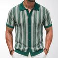 KZZ Men's High-Quality Short-Sleeve Knit Shirt