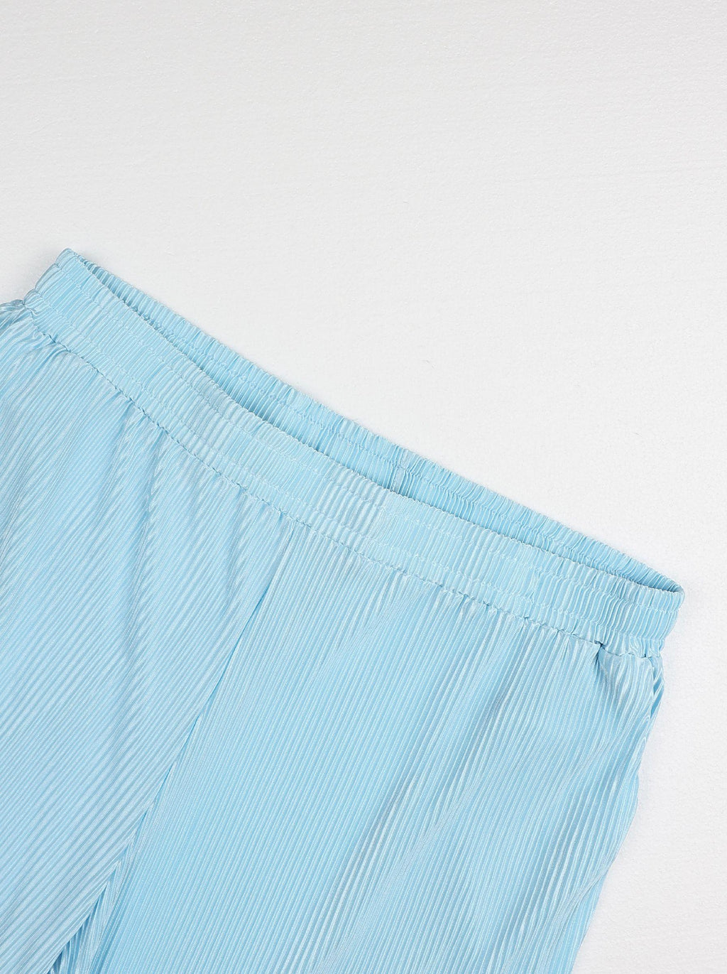 KZZ Solid-Color & Striped Short-Sleeve Two-Piece Set