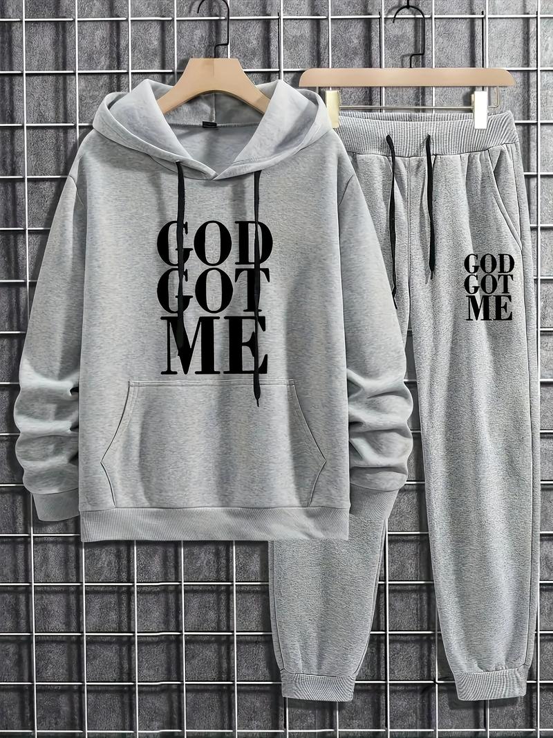 KZZ Casual hoodie and sweatpants set - fleece lining