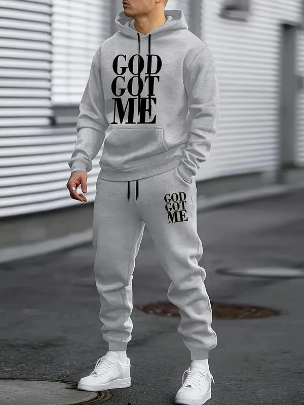 KZZ Casual hoodie and sweatpants set - fleece lining
