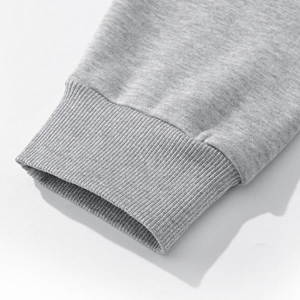 KZZ Autumn & Winter Lazy Set Fleece Hoodie + Straight-Leg Sweatpants