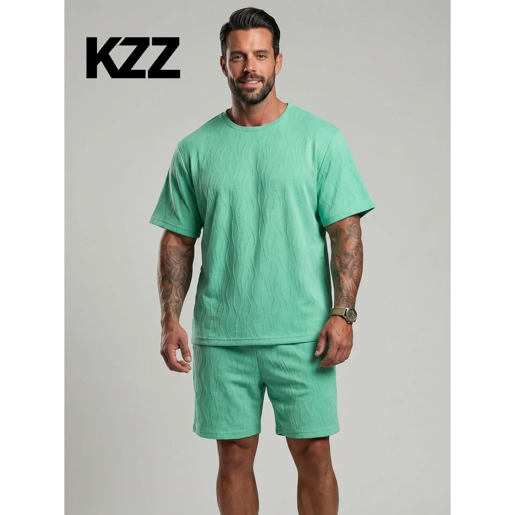KZZ Men's Shorts and Top Set