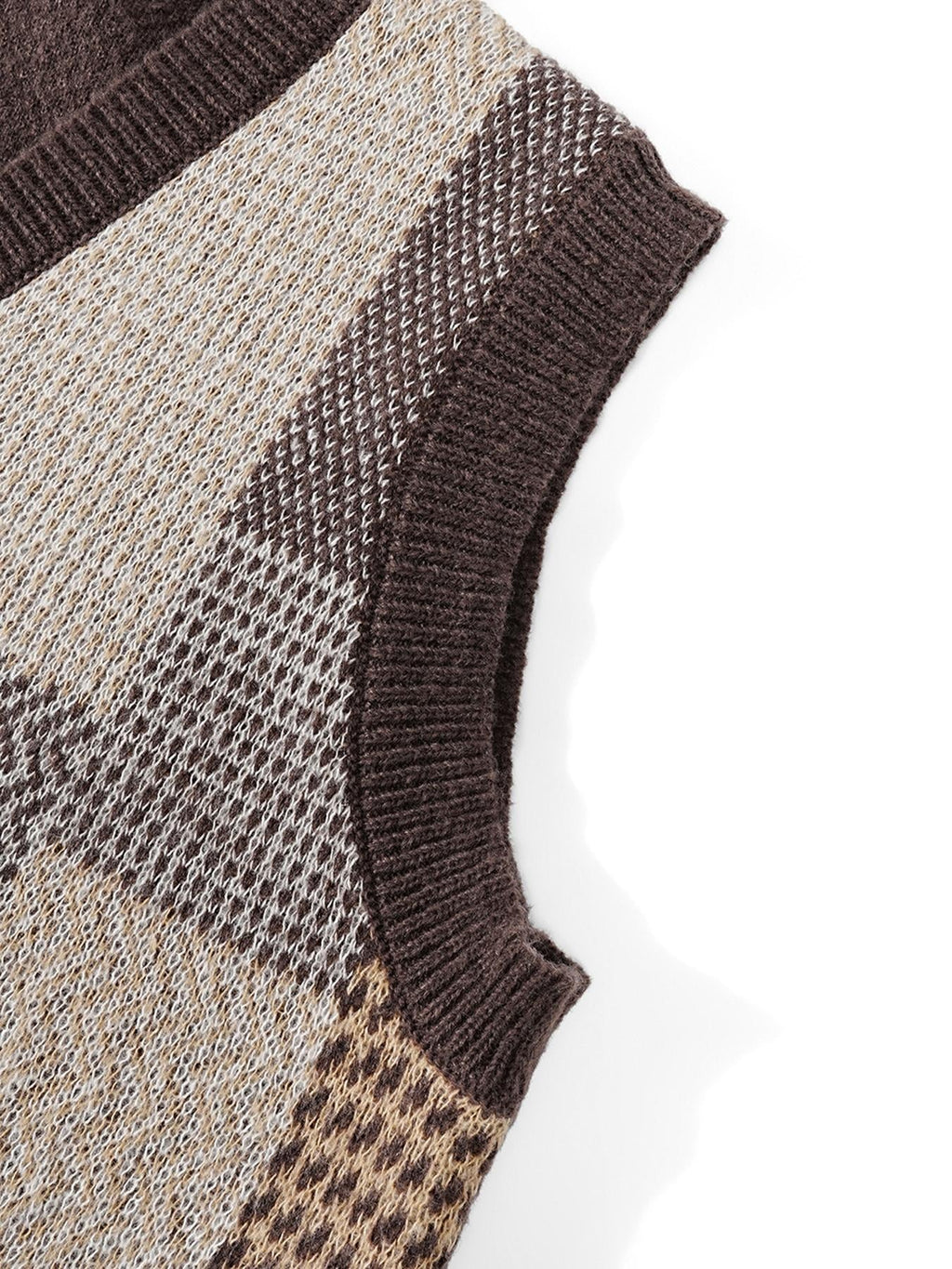 KZZ Unisex Retro Knitted Vest