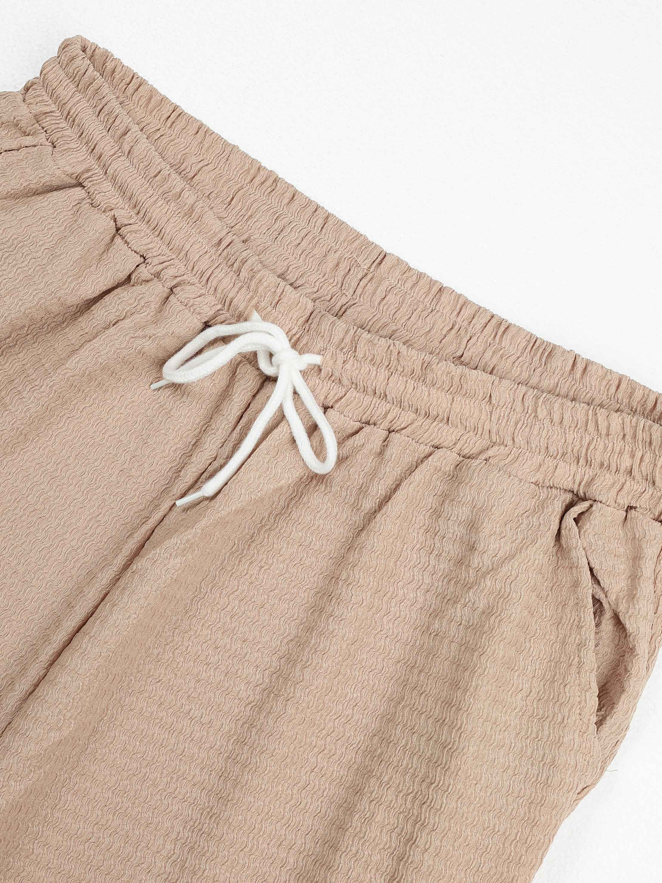 KZZ  Casual and Elegant Short-Sleeve Shirt and Trousers
