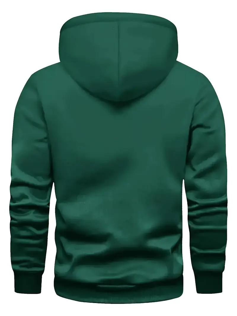 KZZ print hoodie men's fleece sweatshirt, United States letter print unisex casual
