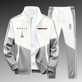 KZZ Men's Athletic Set Casual Sports Jacket and Jogging Pants