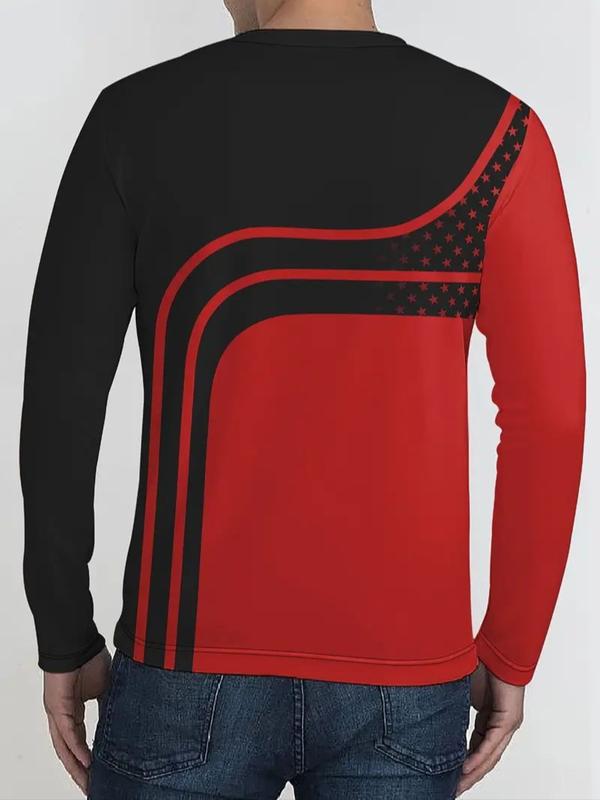 KZZ Men's Casual Sporty Long Sleeve Top