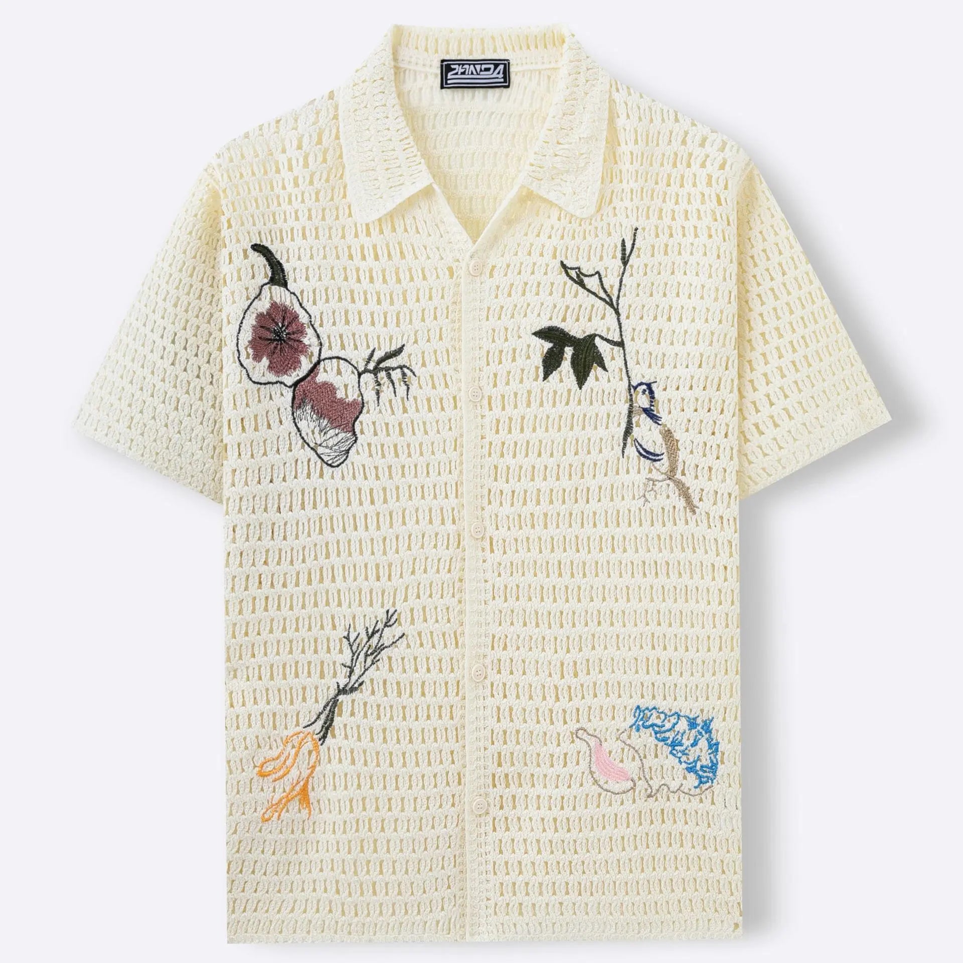 KZZ Men's Embroidered Knit Top