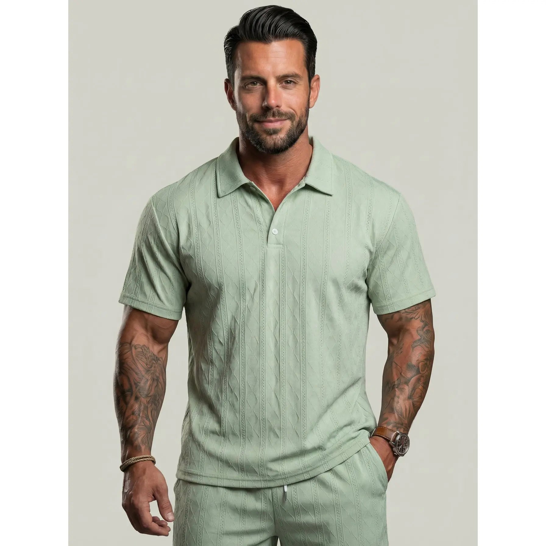 KZZ Casual and Comfortable Resort-Style Men's Wear
