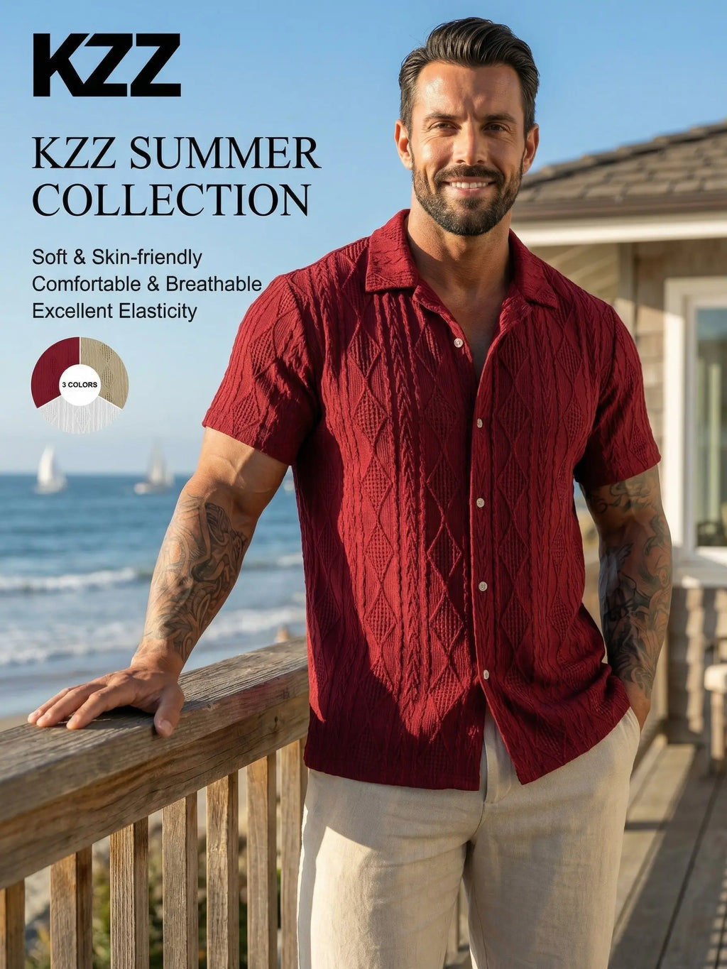 KZZ Men's Polo Shirt