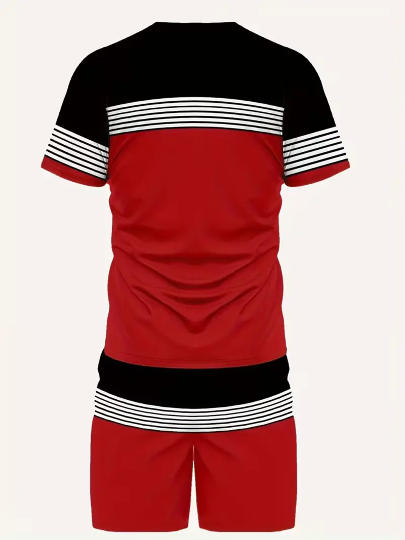 KZZ Men's Sporty Tee Short Set