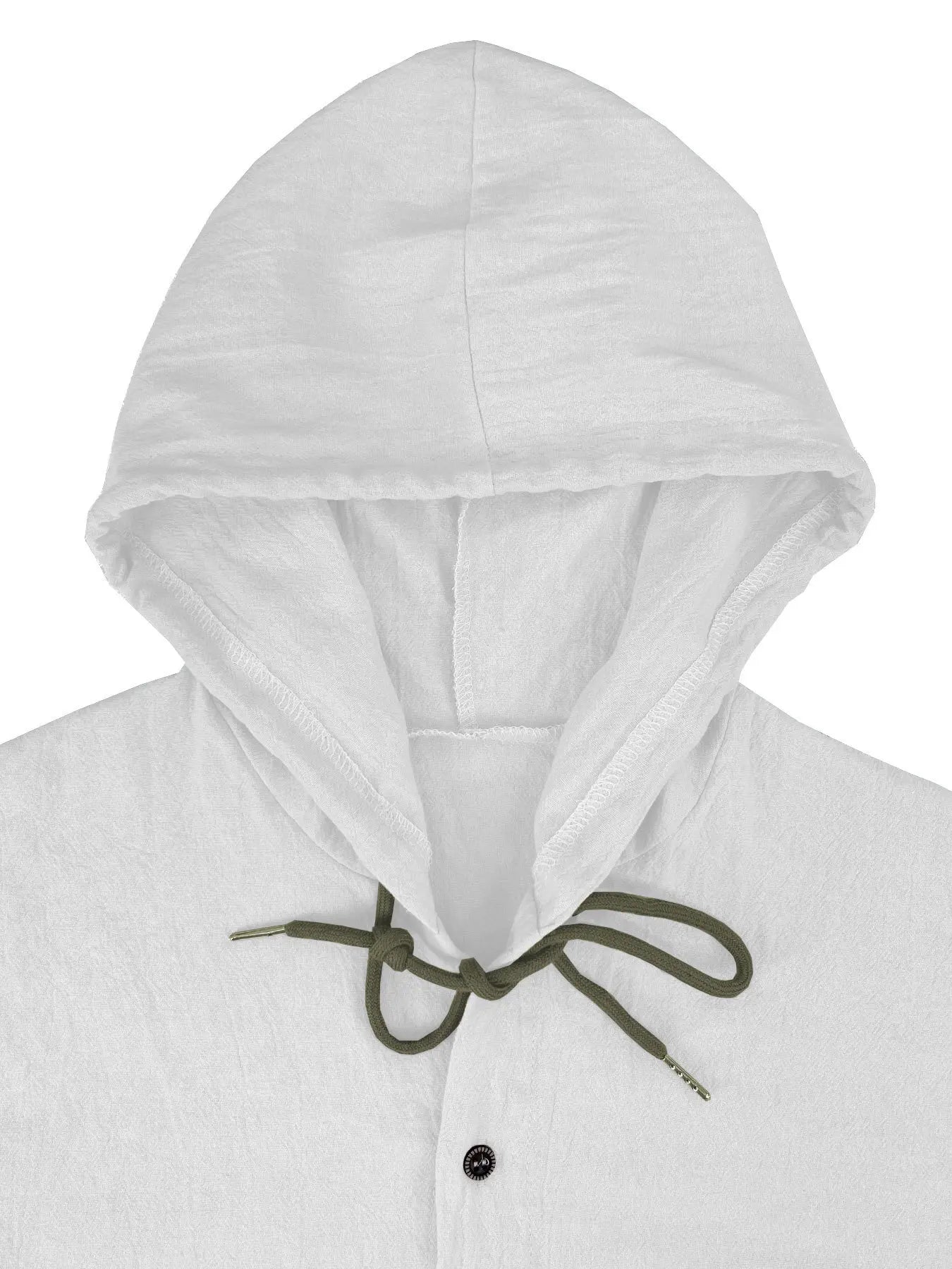 KZZ Men's Casual Long-Sleeve Hooded Shirt