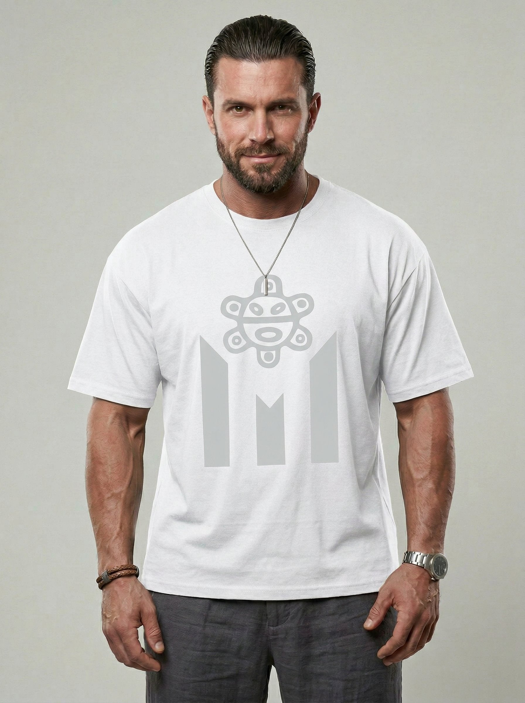 KZZ Men's  Puerto Rico-Inspired Graphic Tee