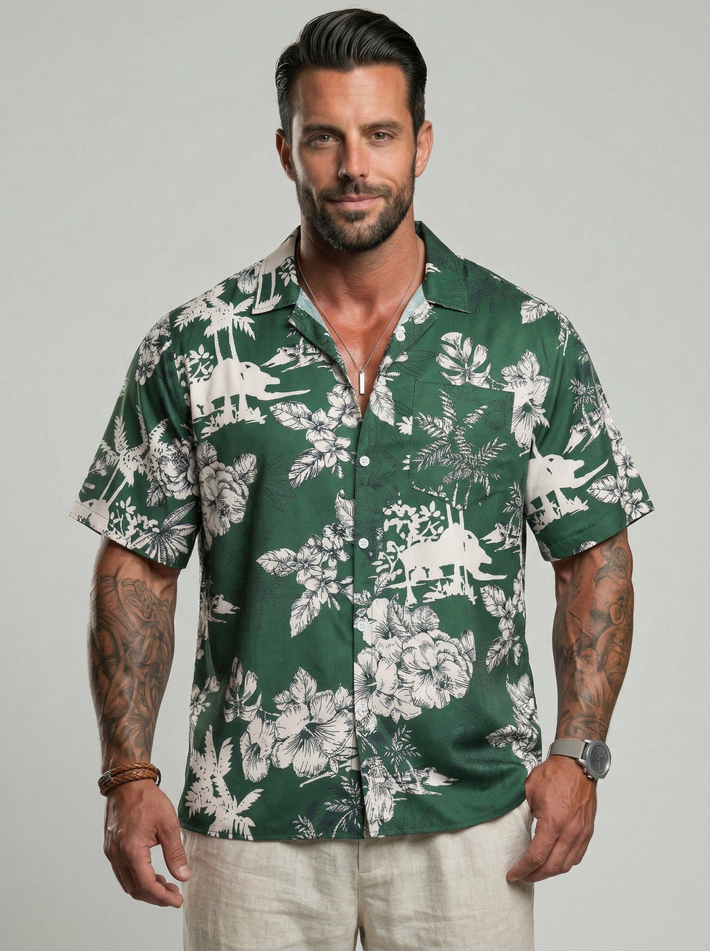 KZZ Men's Hawaiian Shirt