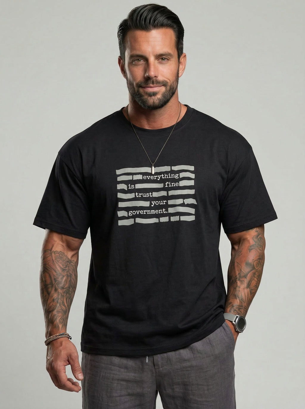 KZZ Casual Short-Sleeve T-Shirt