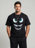KZZ Men's 3D-Printed Short-Sleeve Shirt