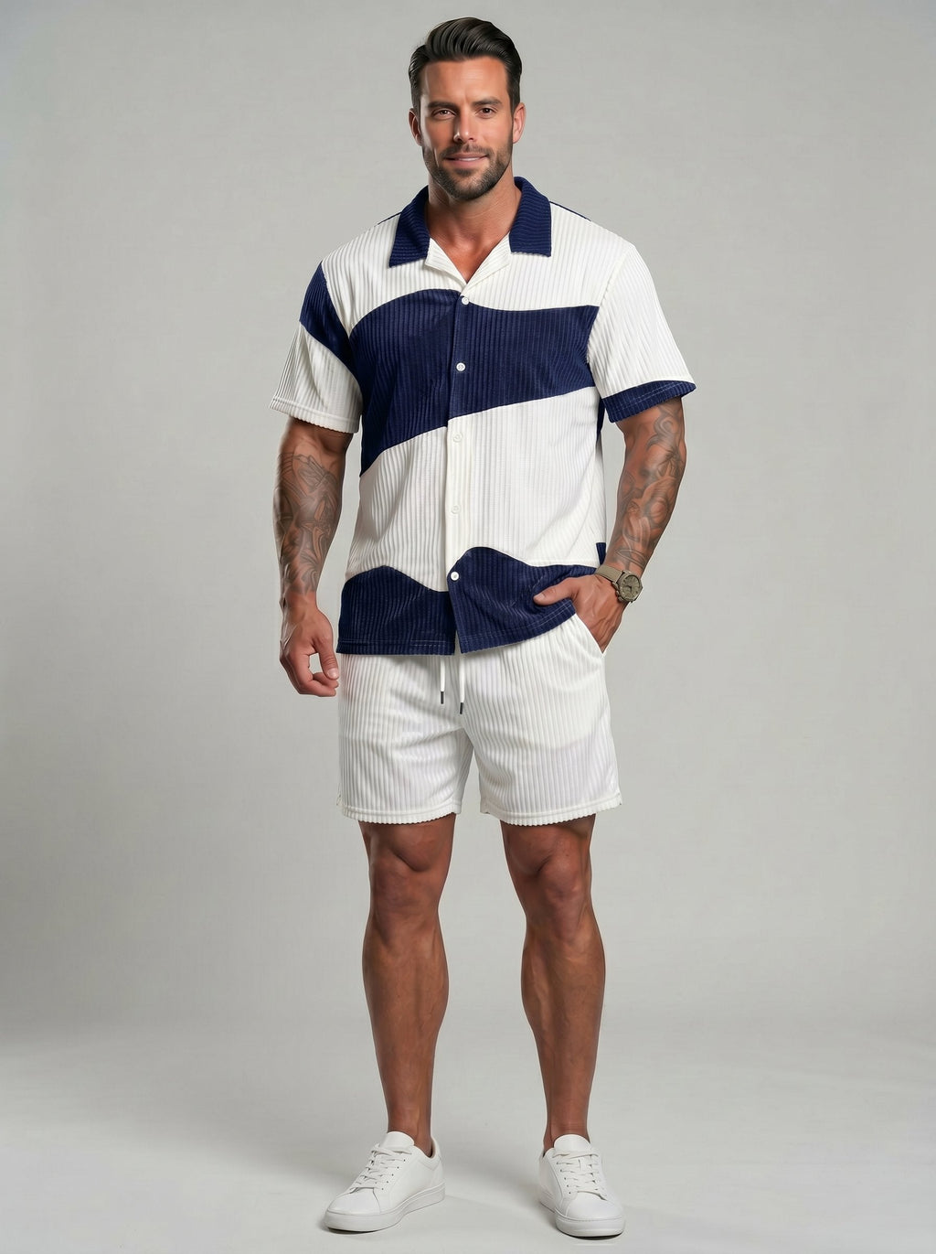 KZZ Men's Summer Vacation Set