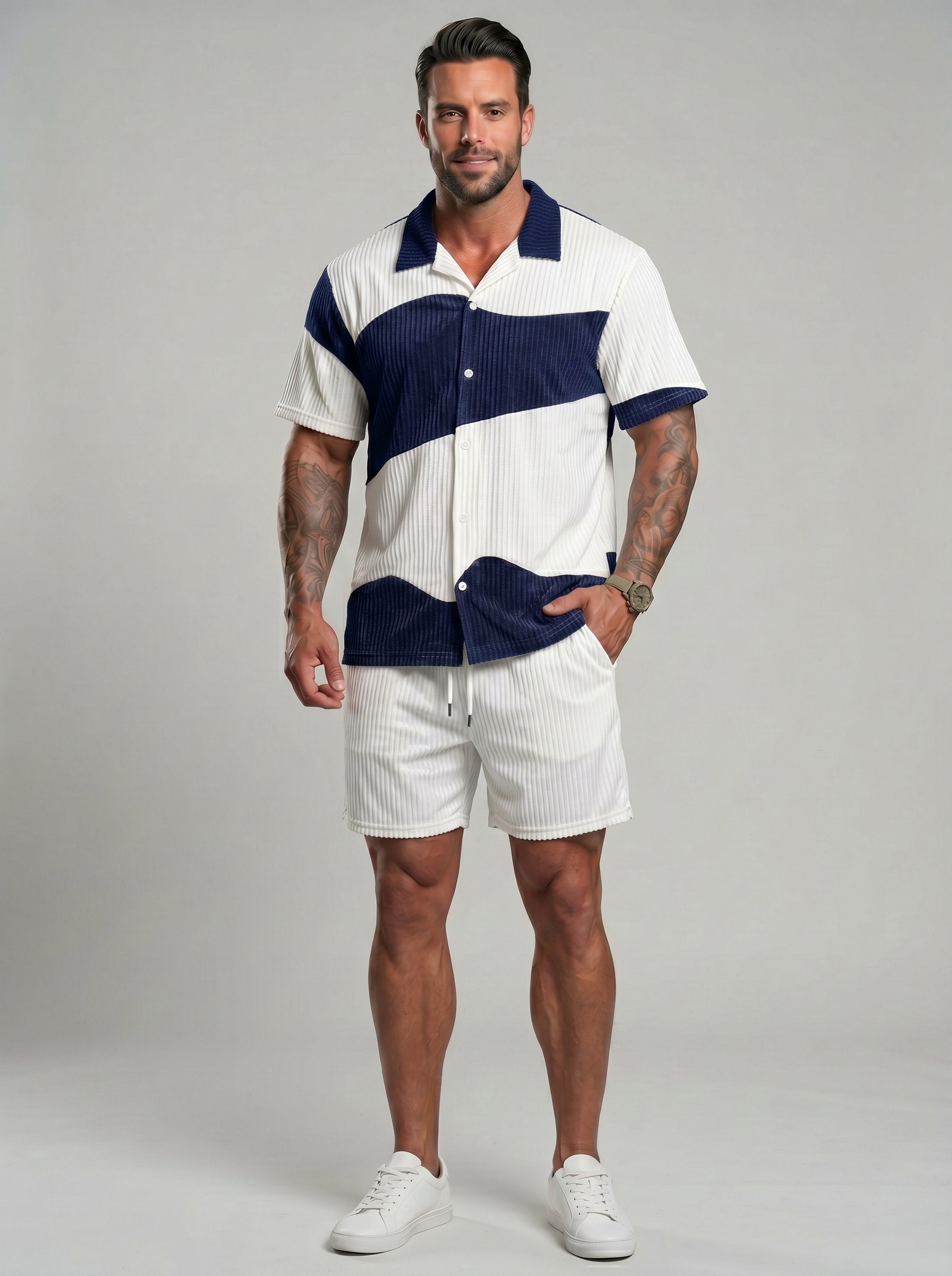 KZZ Men's Summer Vacation Set