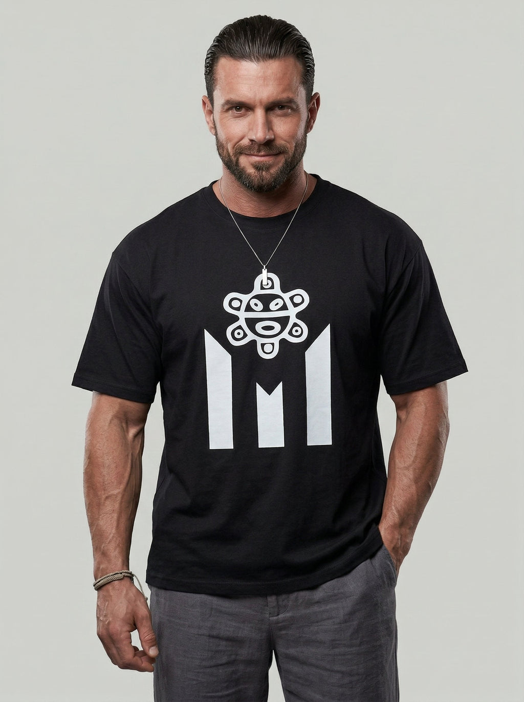 KZZ Men's  Puerto Rico-Inspired Graphic Tee